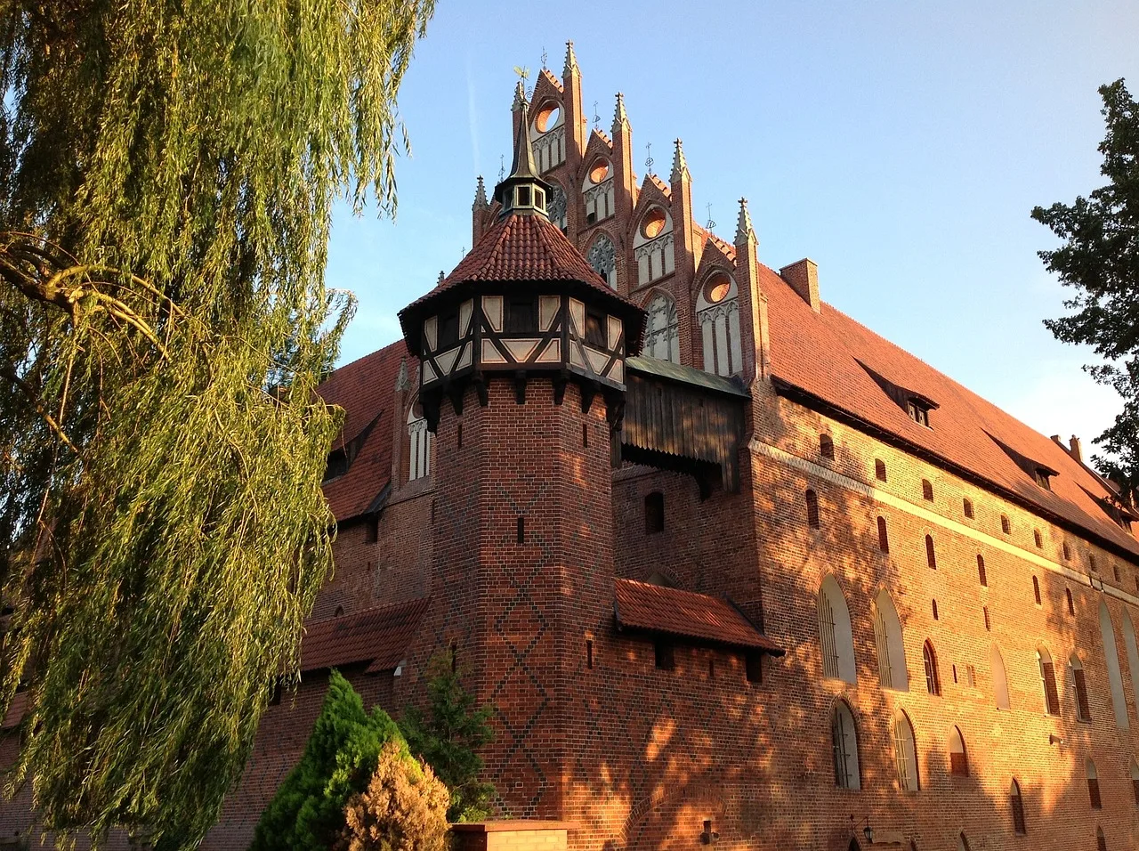 une vue sur le château de Malbork en Pologne une vue sur le château de Malbork en Pologne