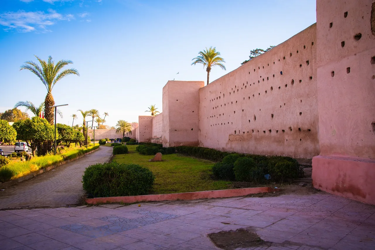 une vue sur la ville de Marrakech au Maroc une vue sur la ville de Marrakech au Maroc
